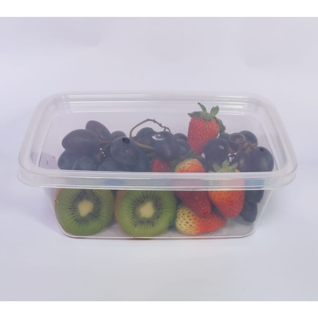 Kit 10 Potes Congelar Marmita Semanal Fitness 1000 Ml 1 litro Transparente com Tampa Resistente