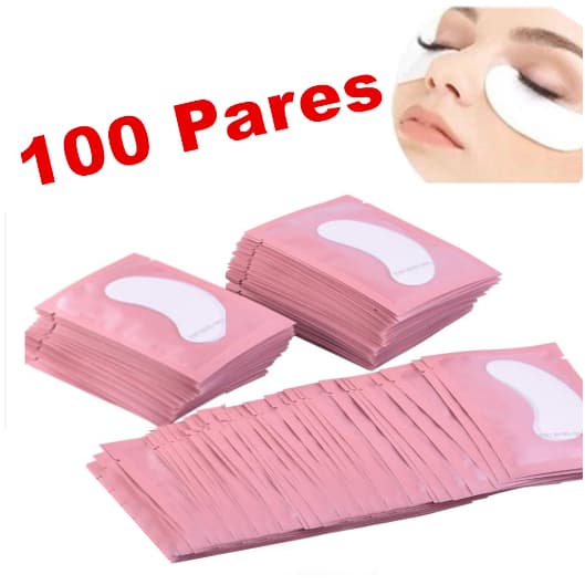 100 Pares Protetor Pálpebra Alongamento Cílios Patch Pad Gel
