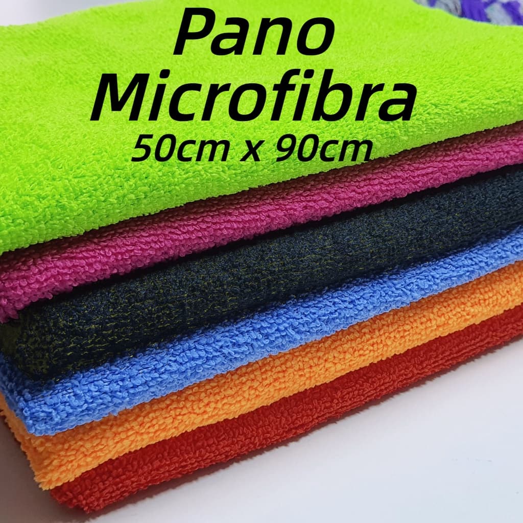 Pano de Chão Microfibra Grande 50cm x 90cm Toalha de Limpeza Gigante Residencial
