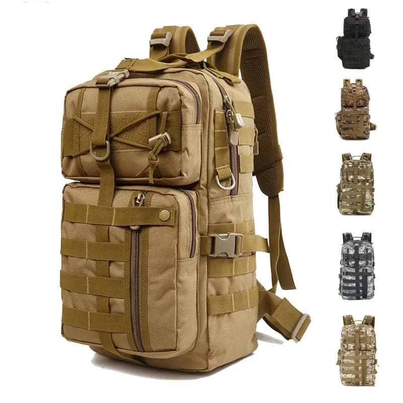 Mochila tática Militar reforçada grande 40 litros escolar trilha viagem exercito