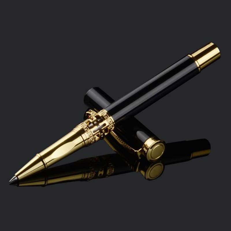 Caneta SUPER LUXO METAL dragão - presenteavel ESFEROGRÁFICA E TINTEIRO