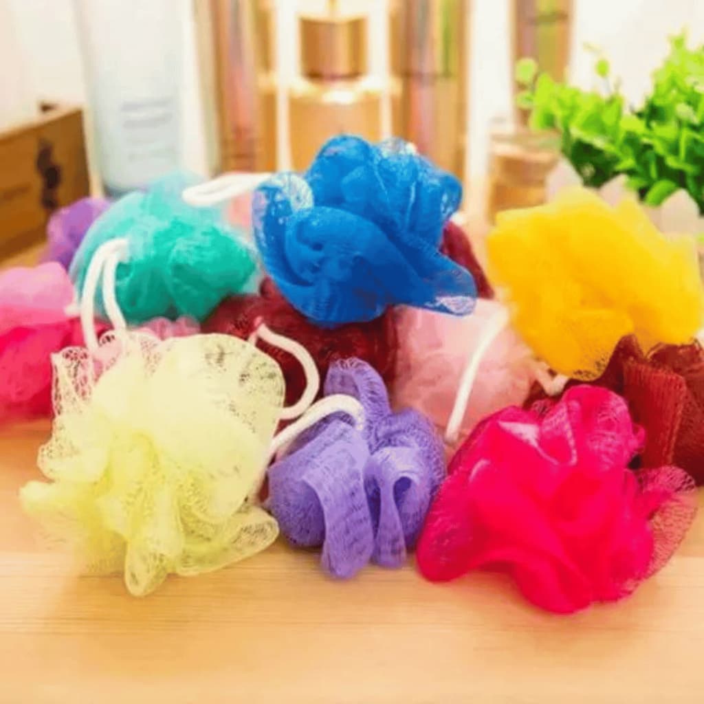 Esponja Bucha para Banho de Nylon - Cores Sortidas