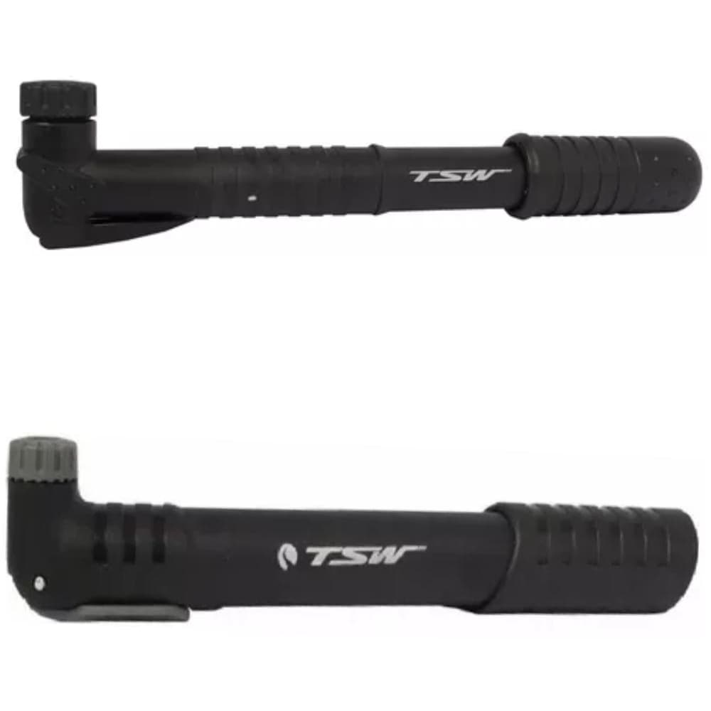 Mini Bomba De Ar Tsw Bike C/ Suporte Bico Presta E Schrader