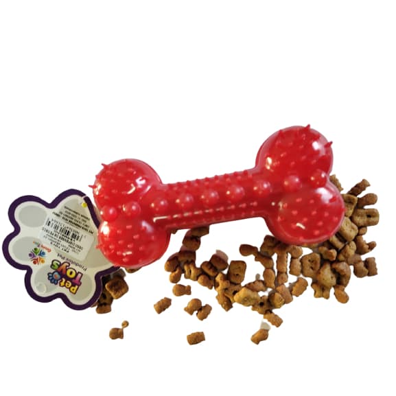 Brinquedo Para Cachorro Pet Ossinho Porta Petisco Pet Toys Cão Osso Mordedor Pet Dental