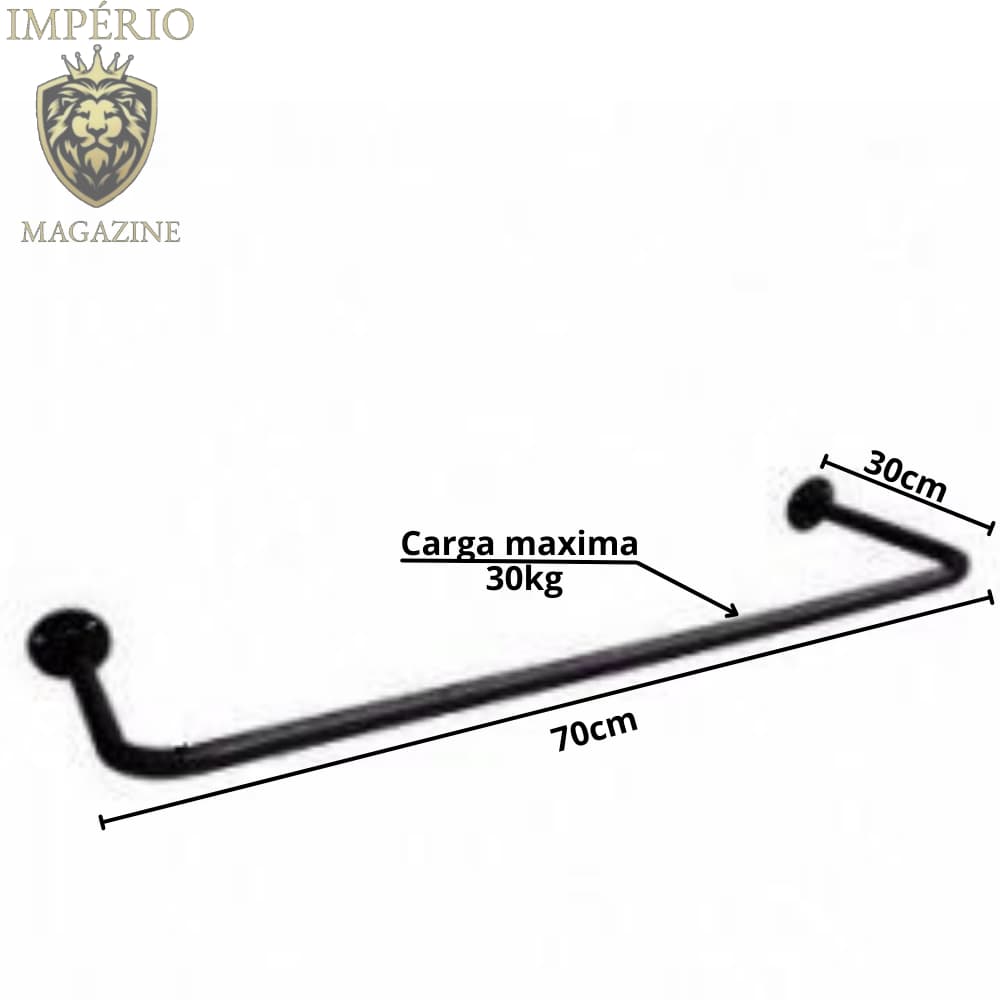 Arara fixa de parede kit 2 peças