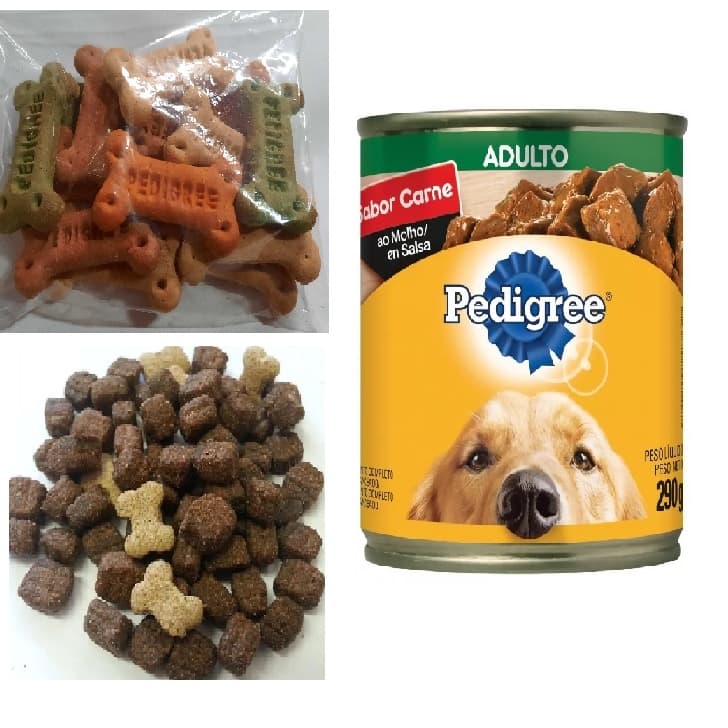 Ração A Varejo Golden Formula 1kg+ Petisco Pedigree+ Ração Lata 280g