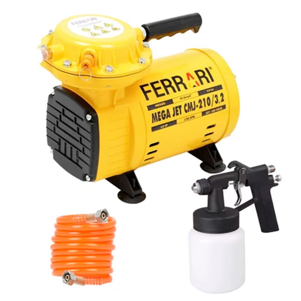 Compressor de Ar Direto Mega Jet CMJ-210/3,2 Ferrari Bivolt JS