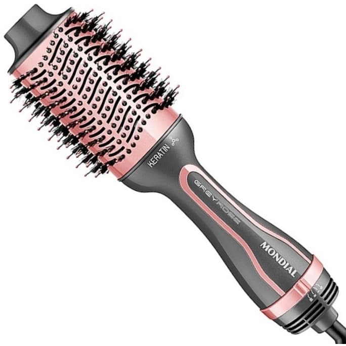 Escova Secadora Alisadora Mondial ES-11 Seca Alisa Modeladora Anti-Frizz Alisadora 1200w  Tds Tipos De Cabelos