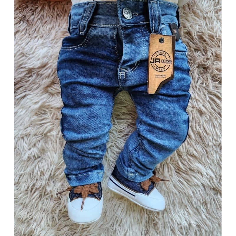 Calça Jeans Bebê Com Elastano P M G