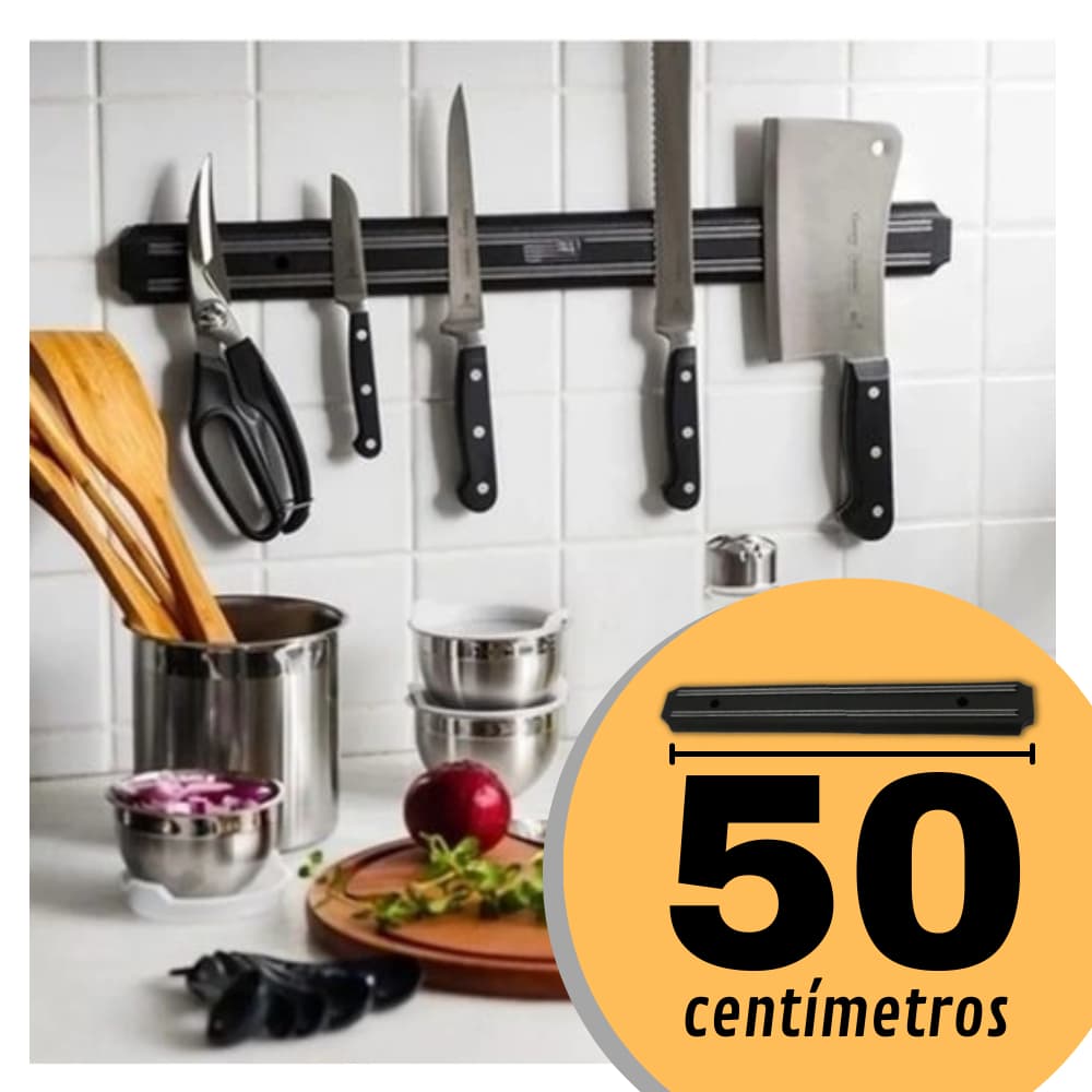 Barra Magnética para Facas Ferramentas Multiuso 50cm Grande