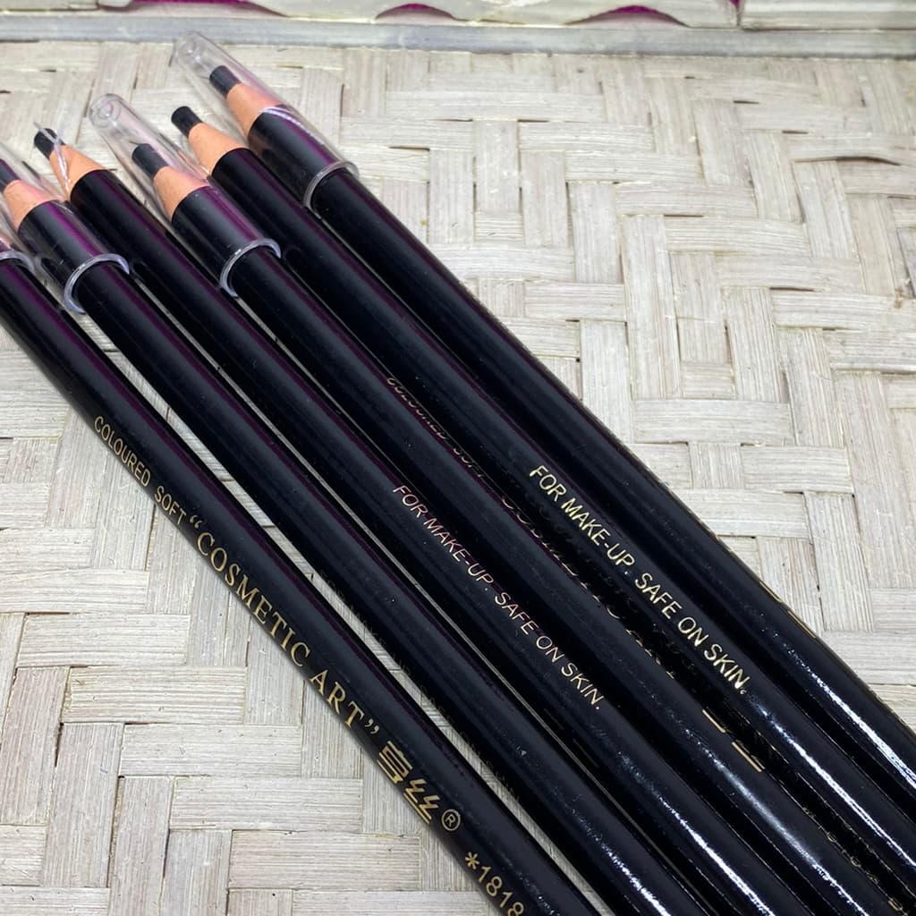 Lapis Dermográfico Preto Branco para  Marcação de Sobrancelhas