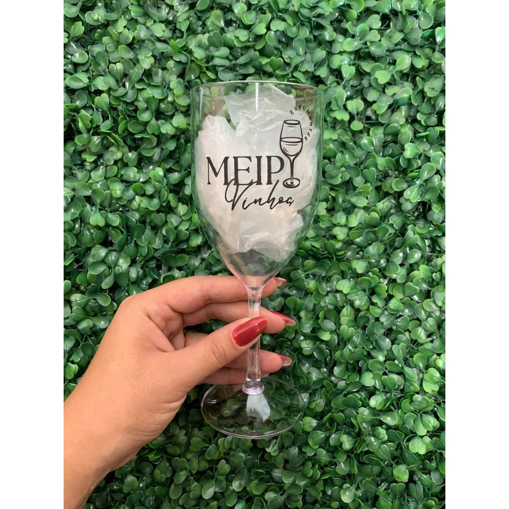 kit 80 Taças de Vinho 320ml Personalizadas - Taça Slim