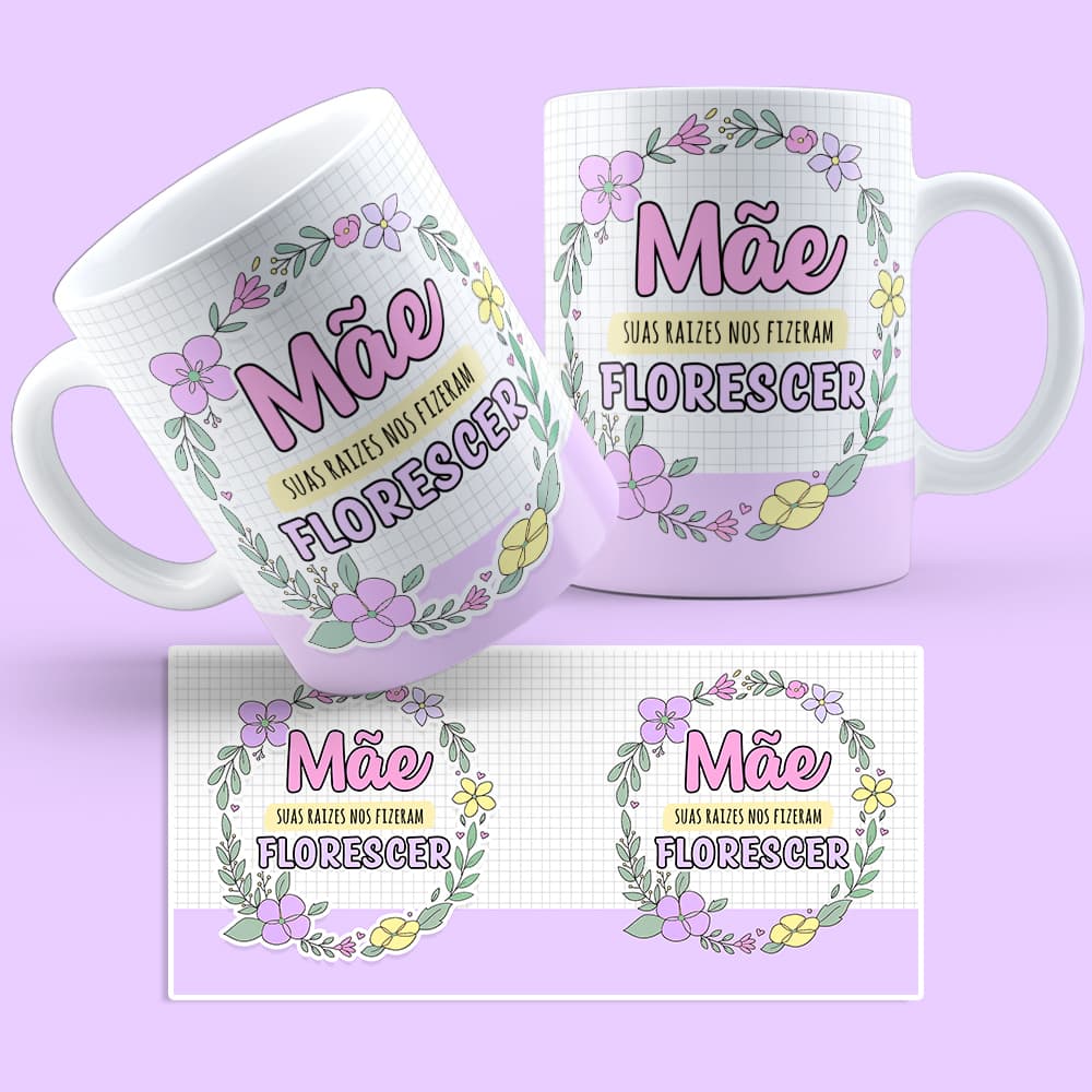 Caneca de Porcelana Dia das Mães