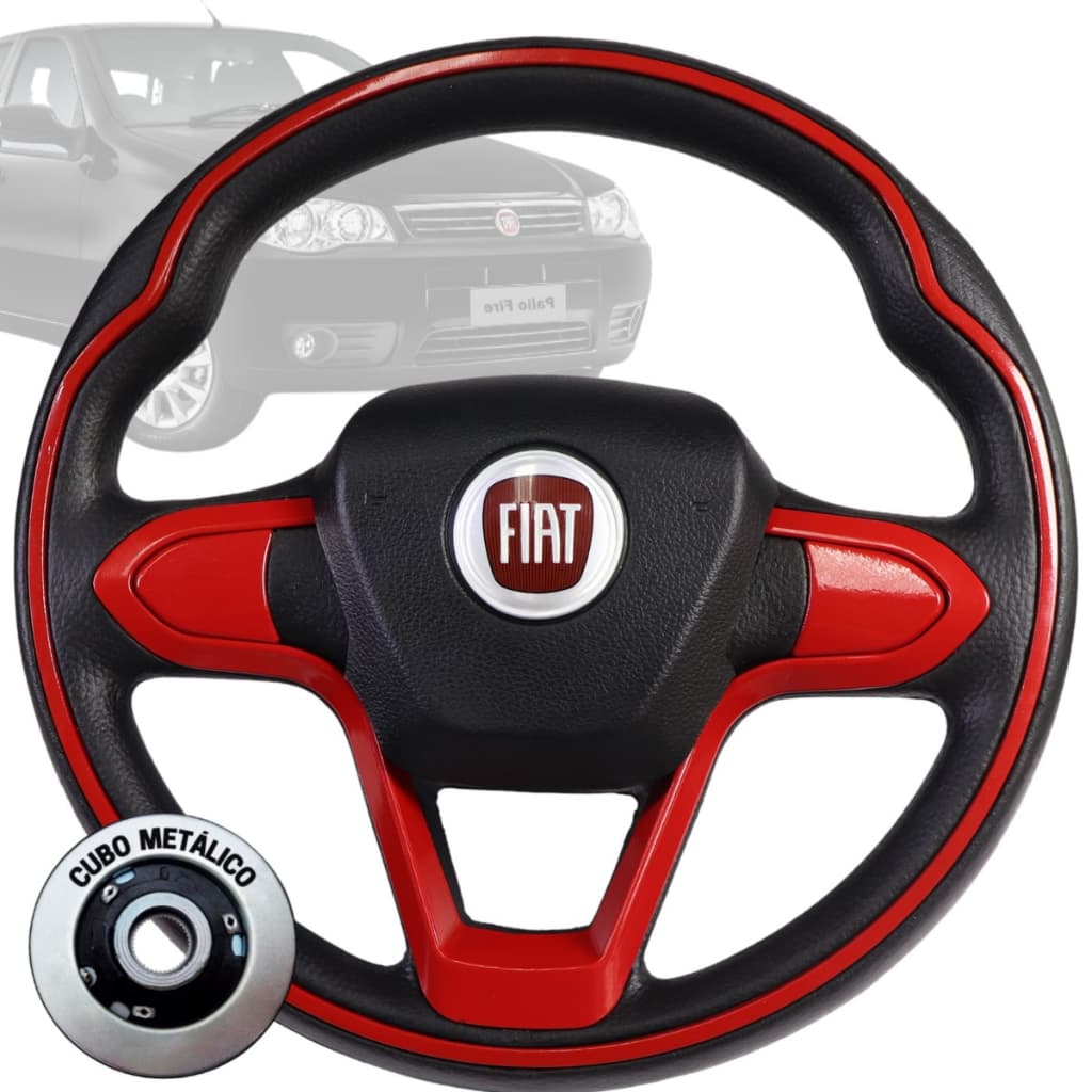Volante Esportivo Bmw Vermelho Uno Fire Mile Palio Weekend Marea Brava Mobi Siena Strada Punto Stilo