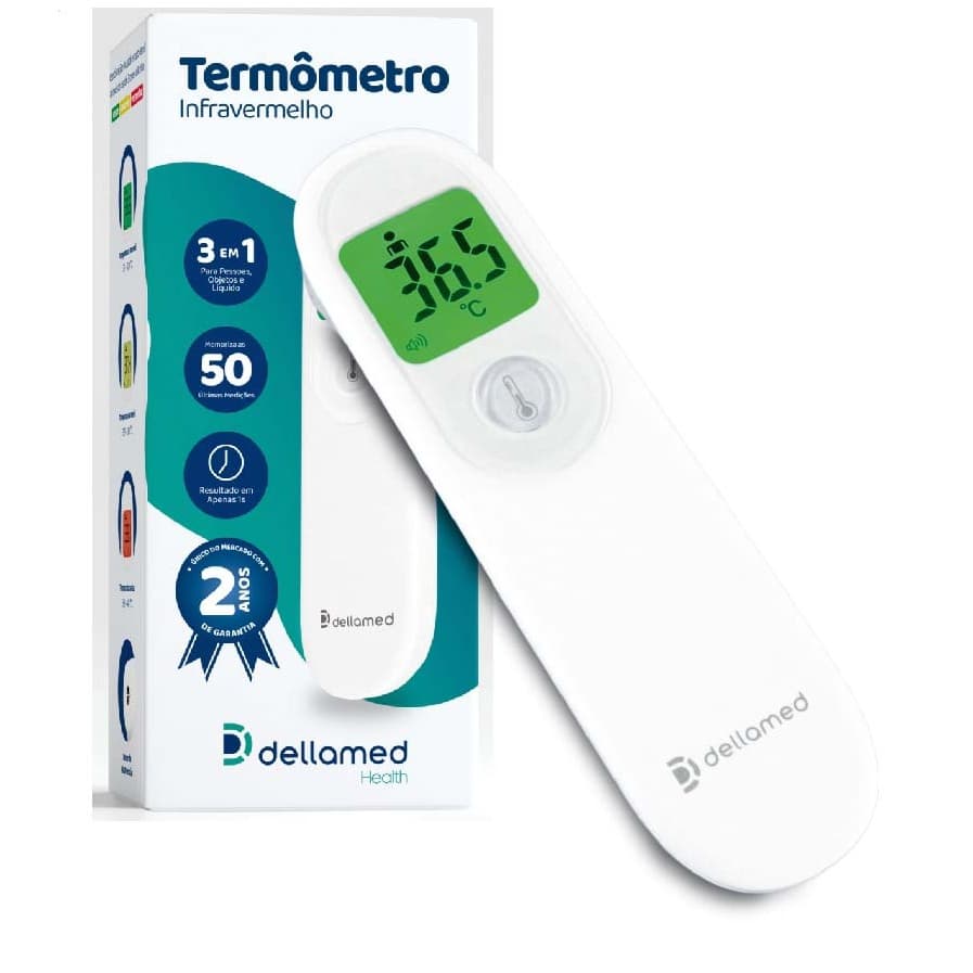 Termômetro Infravermelho 3 Em 1 Multifuncional Dellamed