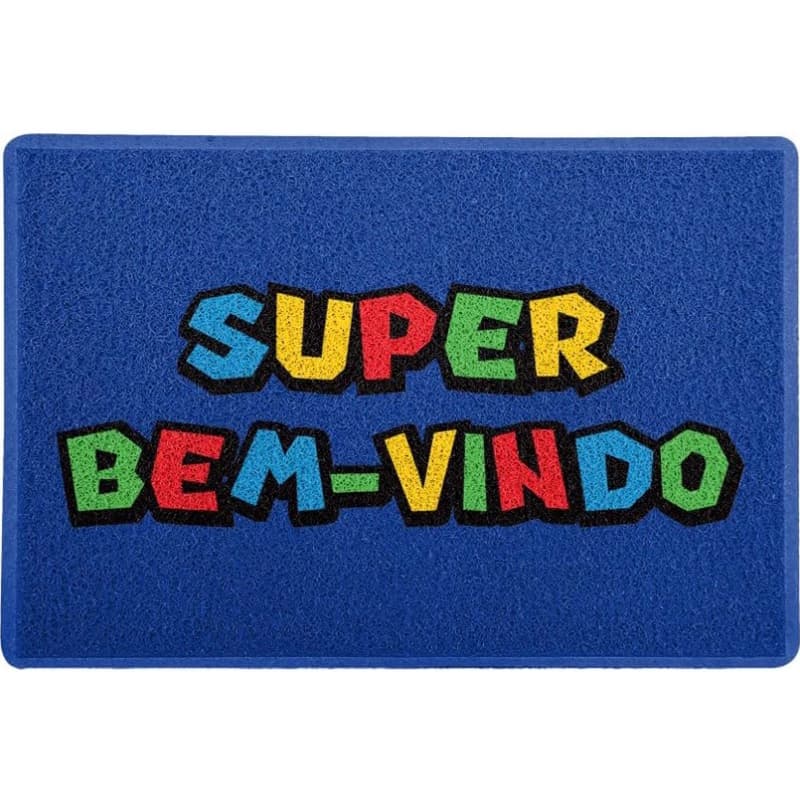 Tapete capacho Super bem vindo, Mario bross Bem vindo.