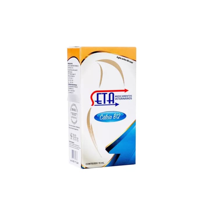 Suplemento Cálcio B12 Seta Para Pássaros - 15ml