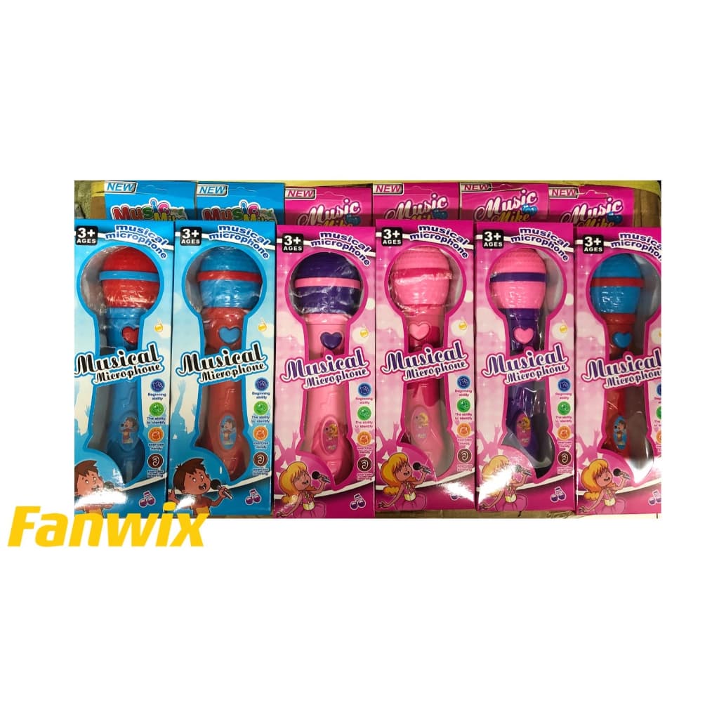 Brinquedo Microfone Musical Infantil Com Som Menina e Menino, Som Da Voz Muito divertido, crianças canta, Fanwix