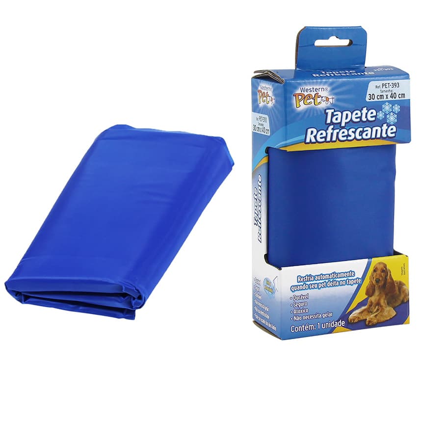 Tapete Refrescante Gelado Para Cachorro Gato Cão 65cm X 50cm - TAMANHO GRANDE