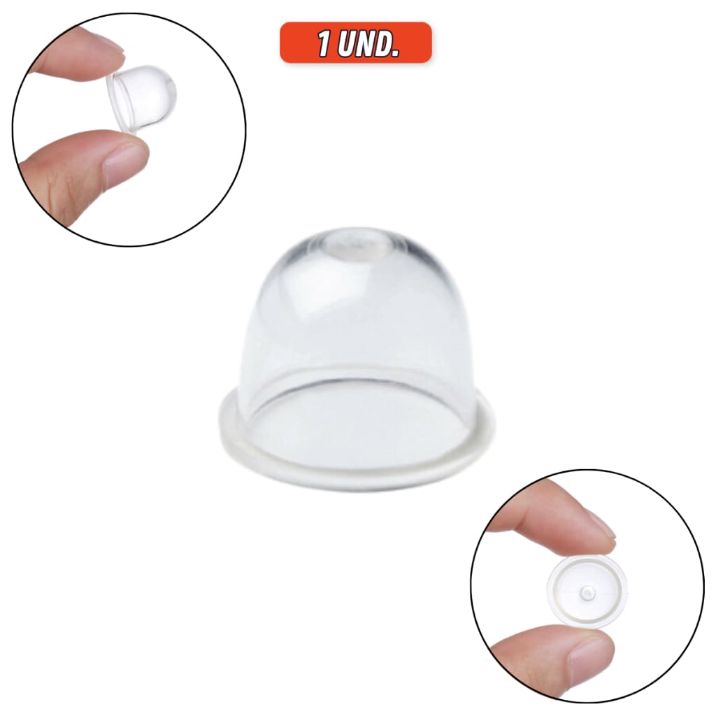 Bulbo Injetor de Gasolina 19mm Carburador Roçadeiras