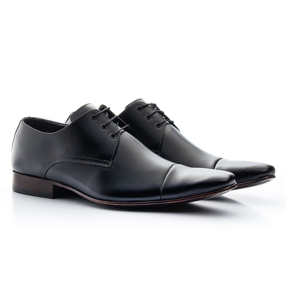 Sapato Social Masculino Estilo Italiano de Amarrar em Couro Confortável Bigioni