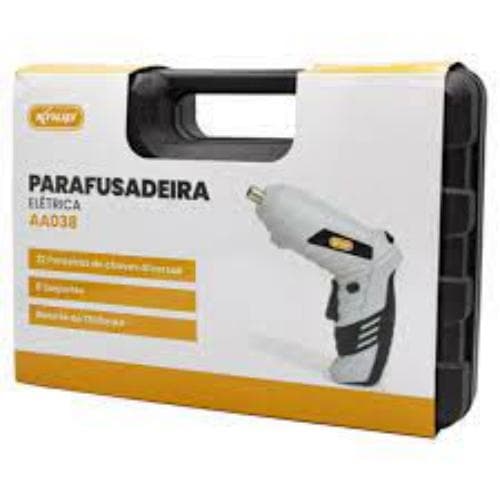 Parafusadeira Eletrica Sem Fio Com Jogo De Pontas Bits