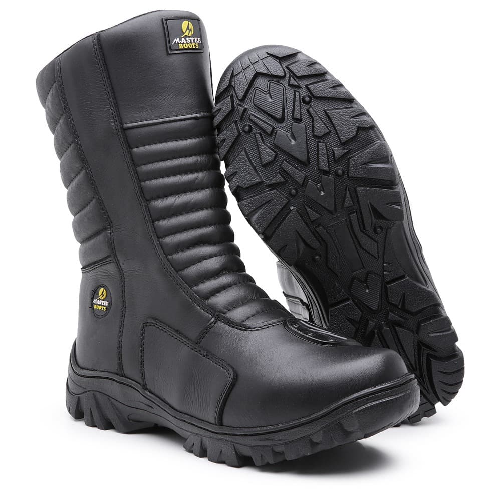 Bota Motociclista cano alto Master Boots em couro