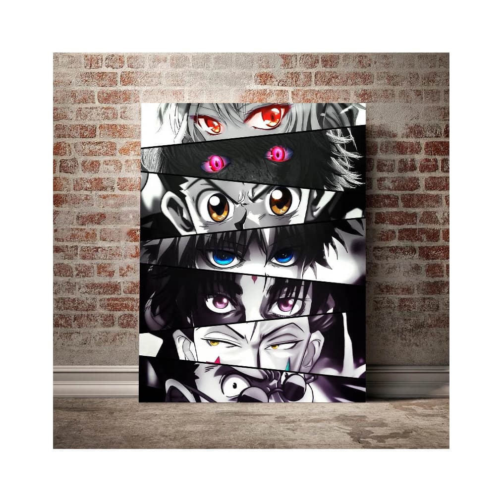 Quadro Anime poster hunter x hunter eyes art  mural quarto das crianças painitng imagem de lona decorativa para casa