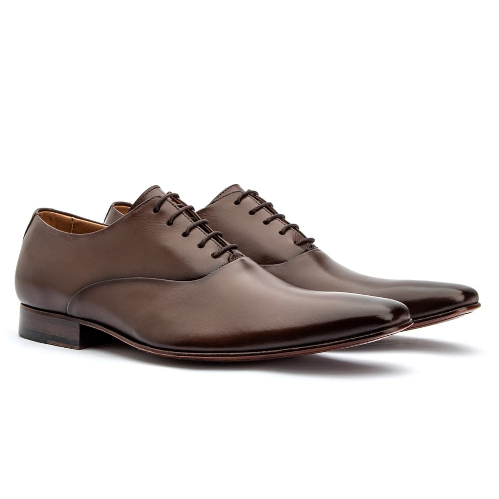 Sapato Social Masculino de Amarrar Clássico em Couro Oxford Conforto Estilo Italiano