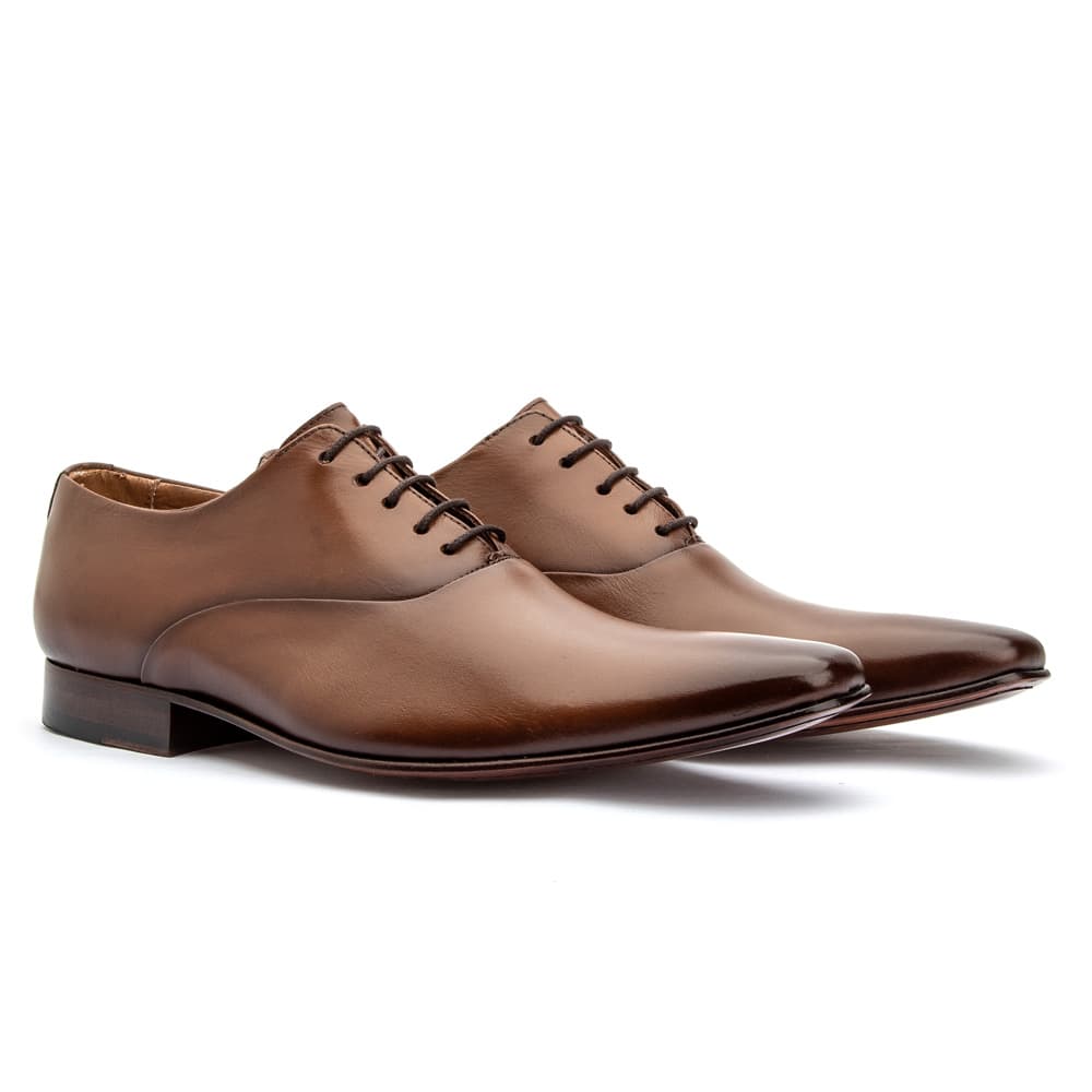 Sapato Social Masculino em Couro Conforto de Amarrar Clássico Estilo Italiano