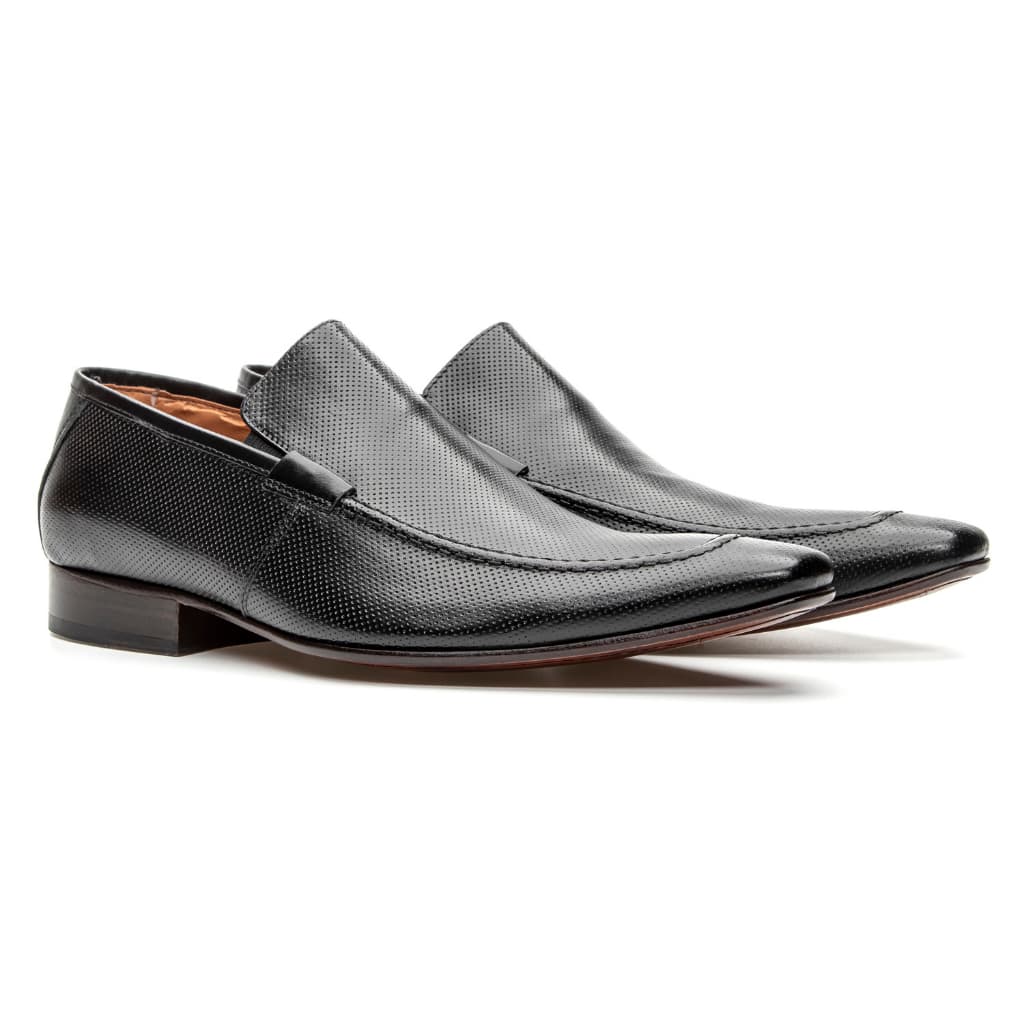 Sapato Social Masculino Estilo Italiano Couro Conforto Moderno Bico Fino