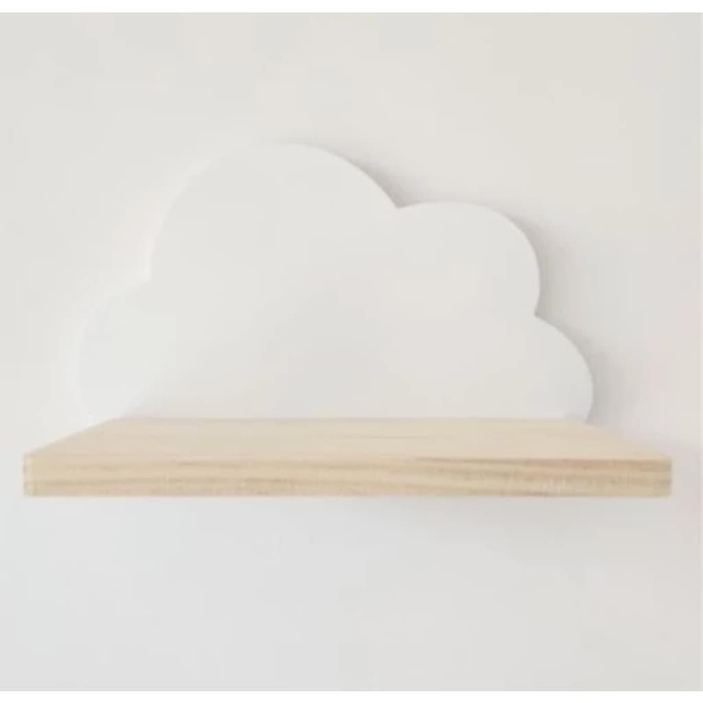 Prateleira nuvem com base em pinus 50cm