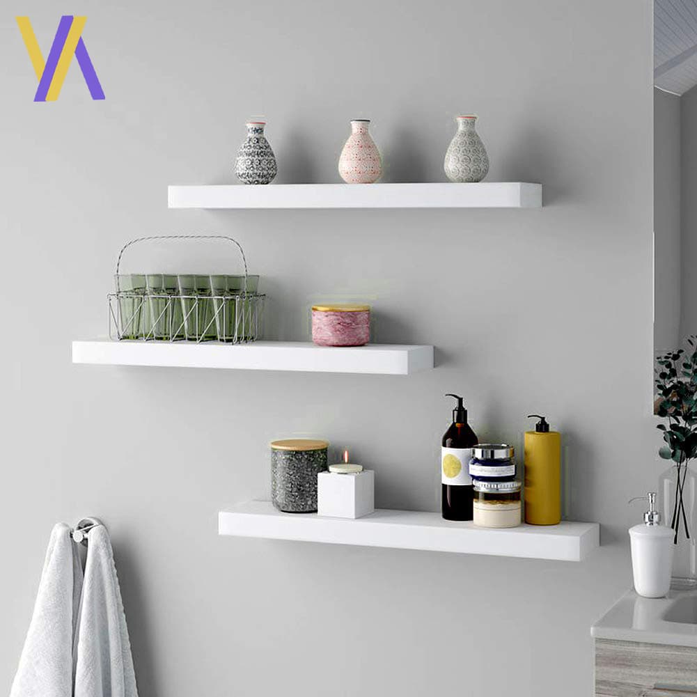 kit de Prateleira em Mdf com 20, 30 e 40 cm X 10Cm , Prateleira Para Sala, Cozinha, Quarto, Quarto Infantil  e Banheiro.