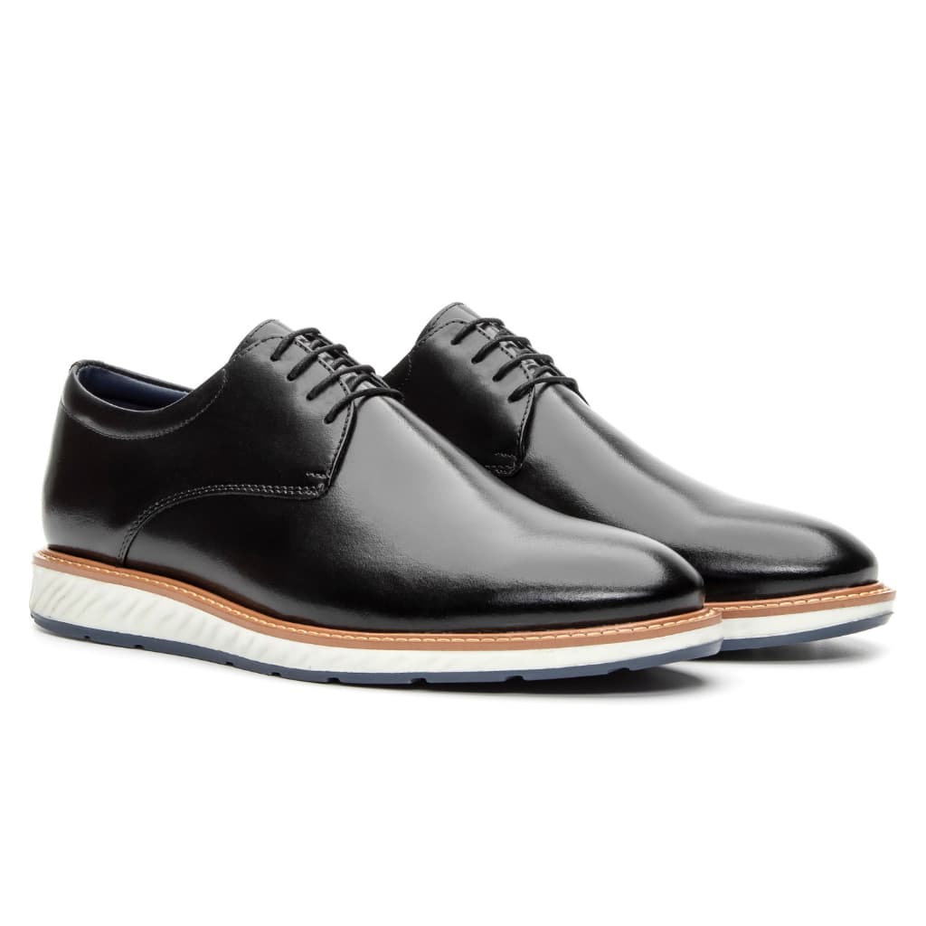 Sapato Masculino de Couro Sport Fino Oxford Confortável de Amarrar Bigioni