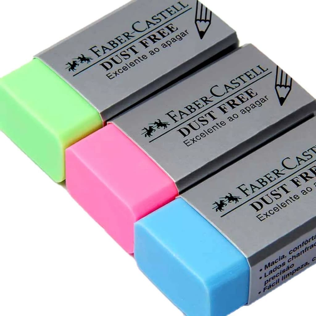 BORRACHA DUST FREE COLORIDA FABER CASTELL
