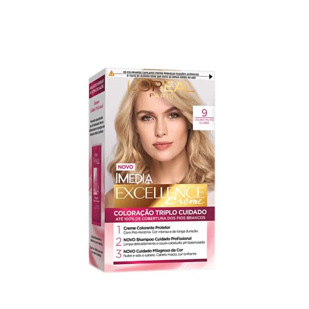 Imedia Excellence - Tinta De Cabelo - 9 Louro Muito Claro