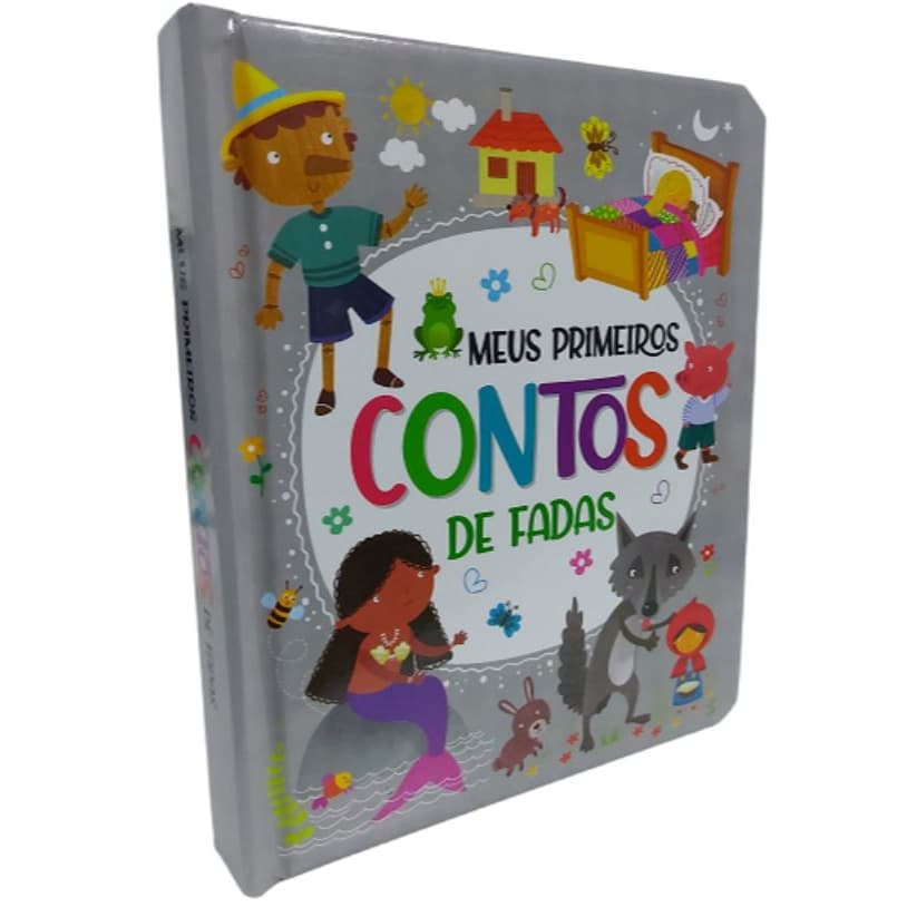 Livro Infantil Contos de Fadas Capa Dura Almofadada Ilustrado Resistente Luxo para Crianças