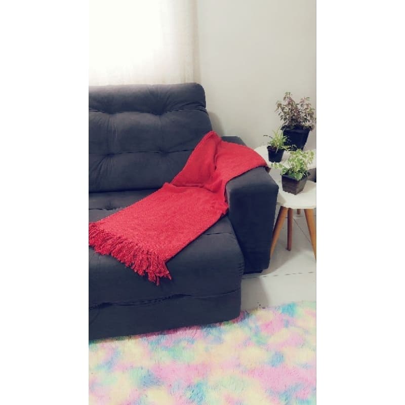 Manta Para SOFÁ e CAMA Diversas Cores Solteiro 1,50x2,20 Decoração Artesanal