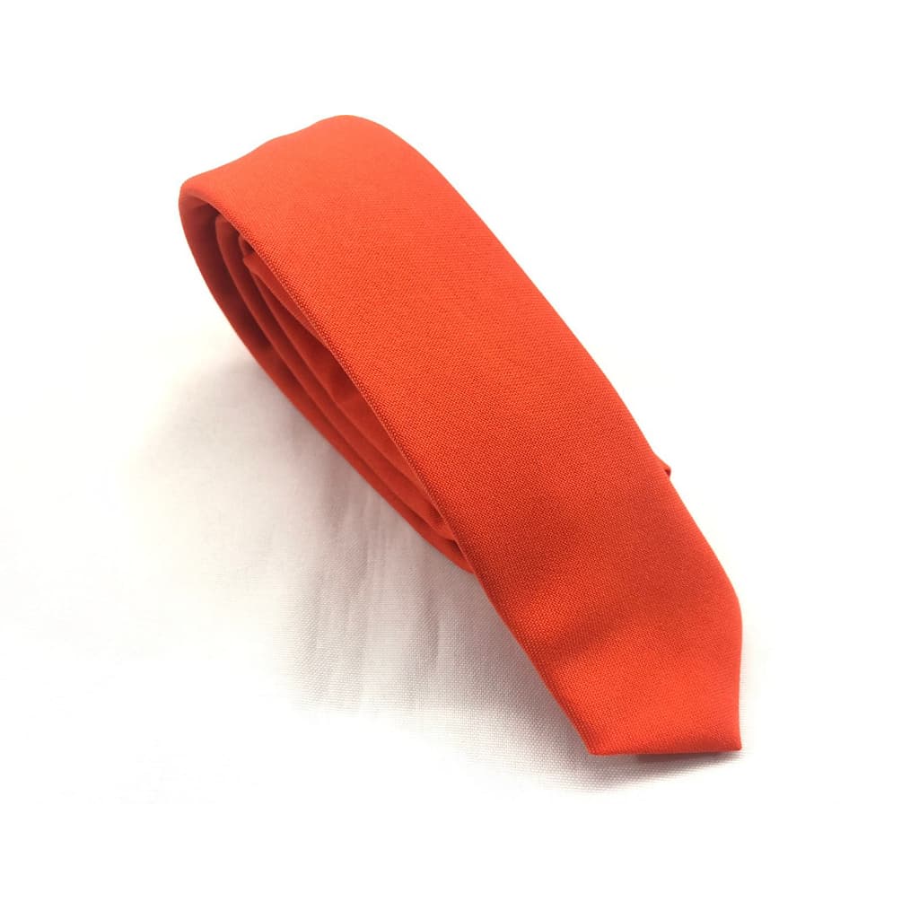 Gravata Laranja Orange Slim Fit FOSCA Casamento Congresso Festividades