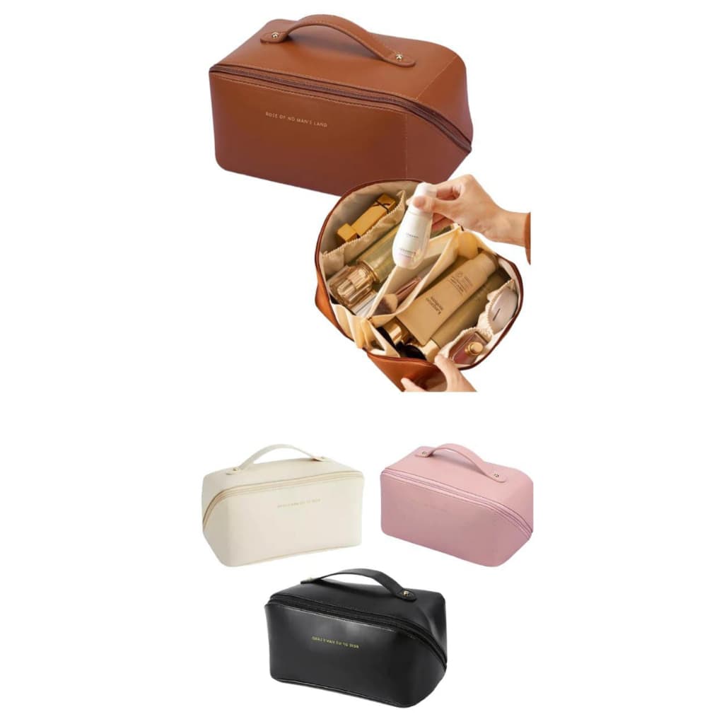 Necessaire Feminina Grande Para Cosméticos E Maquiagem Espaçosa