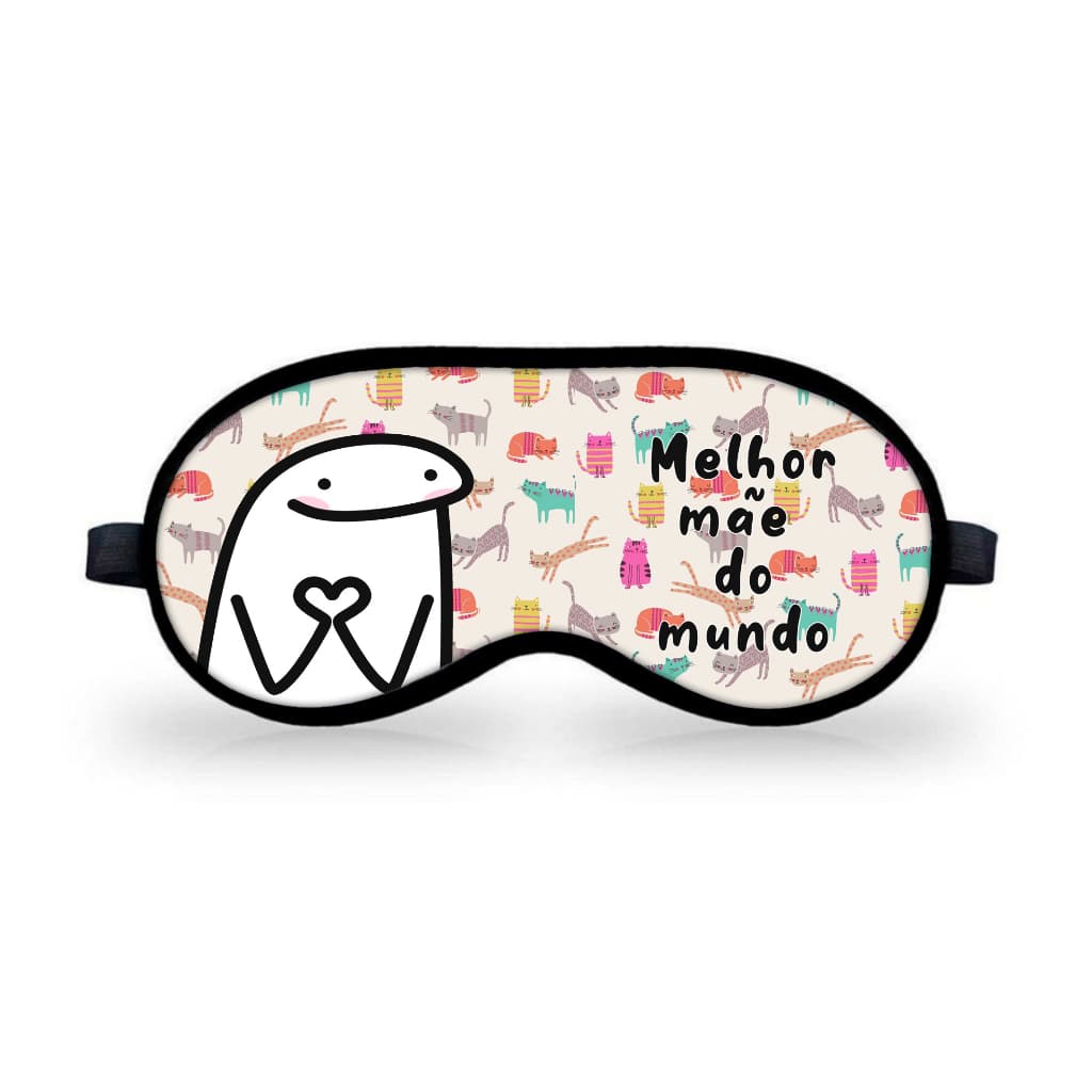Tapa Olhos dia das mães melhor mãe do mundo gato