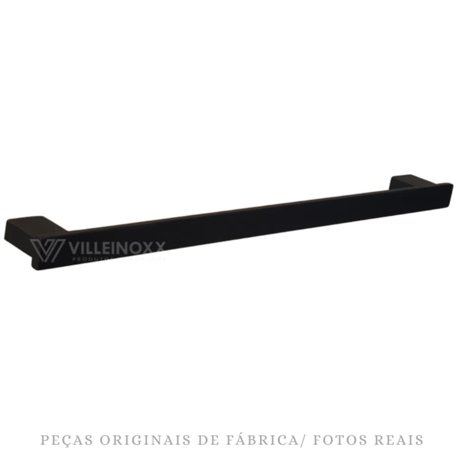 TOALHEIRO DE BANHO SIMPLES INOX BLACK AVOXX DE 60CM