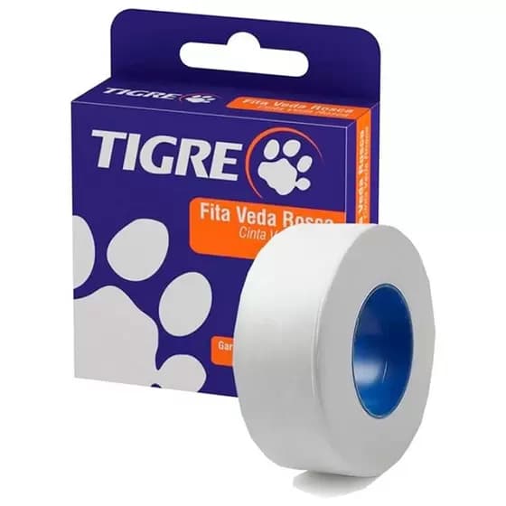 Fita Veda Rosca Teflon Para Torneira, Chuveiro e Hidráulicas Em Geral Branca Tigre