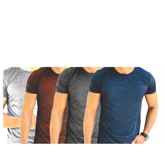 KIT 4 Camisetas MESCLA masculina. Uso casual e esportivo. Treino, esporte, academia. Promoção. M4