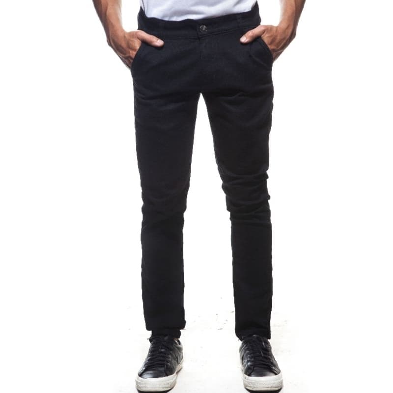 Calça Masculina Sarja Slim Elastano Esporte Fino