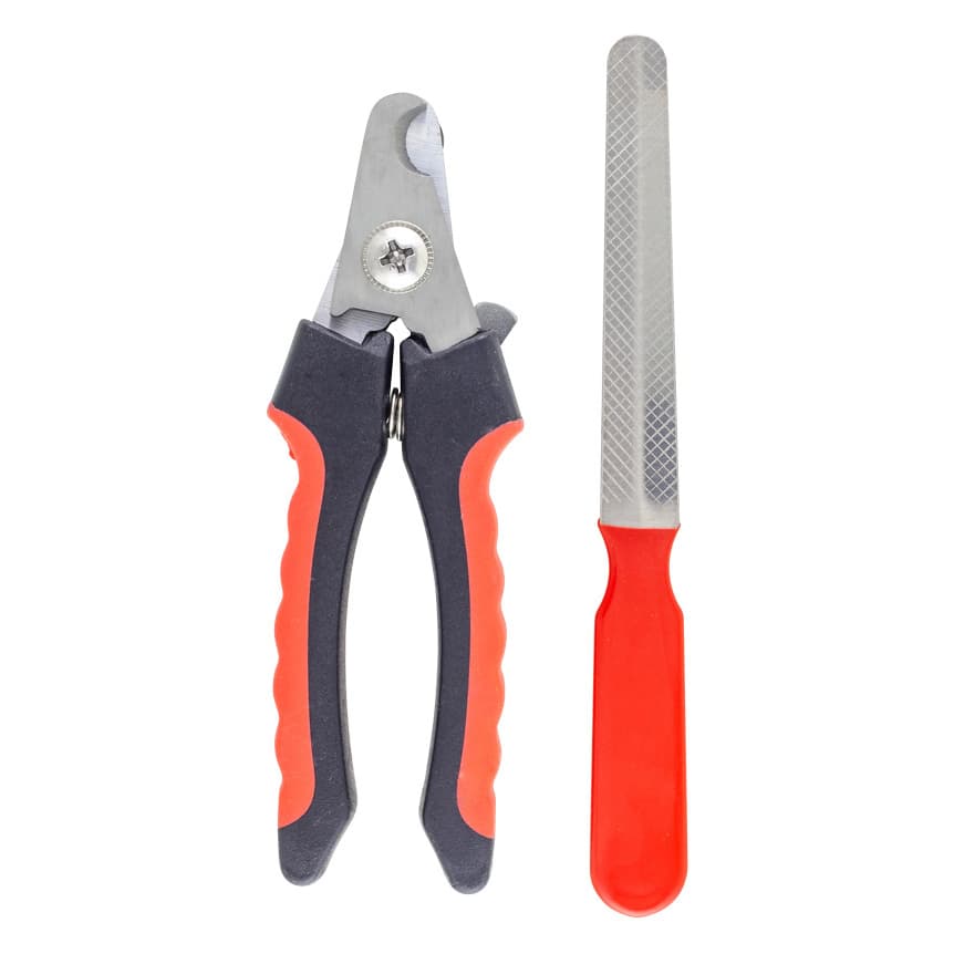 Kit Alicate grande Pet Tesoura Corte De Unhas Cães E Gatos+ Lixa