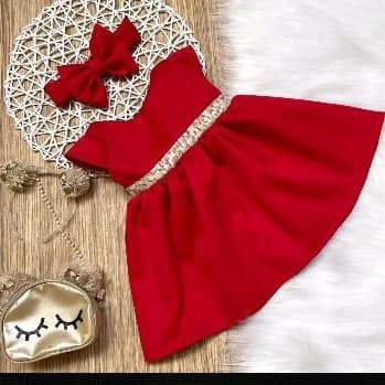 Vestido bebê menina recém nascido RN Veste até 6 meses