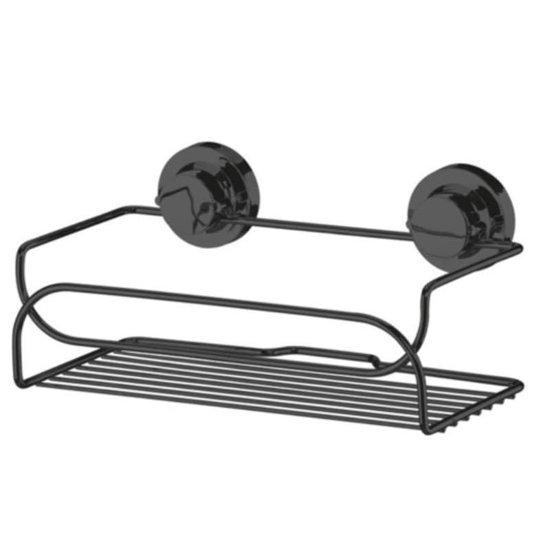 Suporte Prateleira Multiuso Porta Shampoo Preto Onix Com Ventosa 4050ox - Future