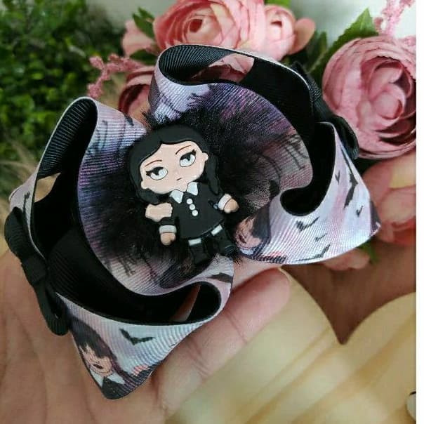 Laço de Cabelo  Temático da Vandinha