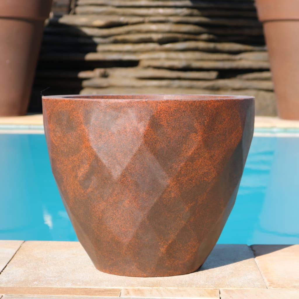 Vaso Polietileno Para Plantas Jardim Casa Sala Bojo Liso Moderno Rubi